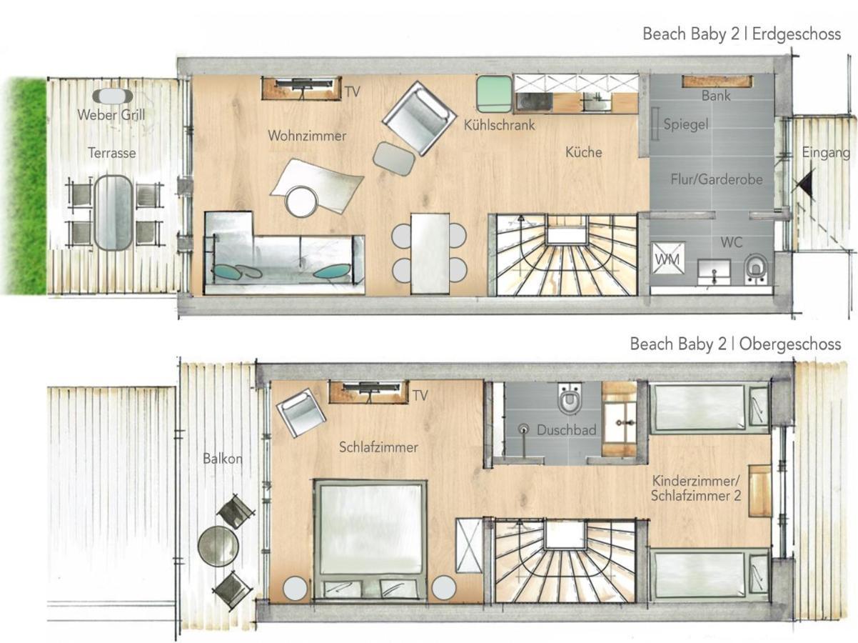 Ferienwohnung Beach Baby 2 Büsum Buitenkant foto