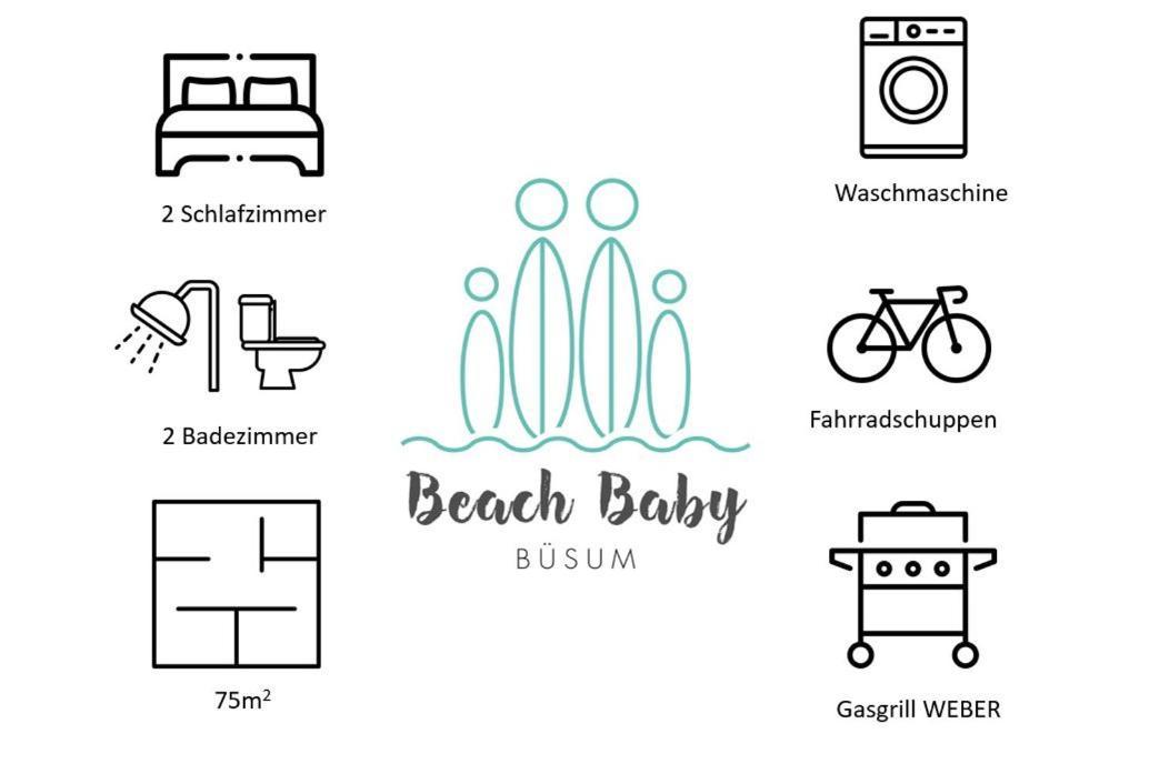 Ferienwohnung Beach Baby 2 Büsum Buitenkant foto